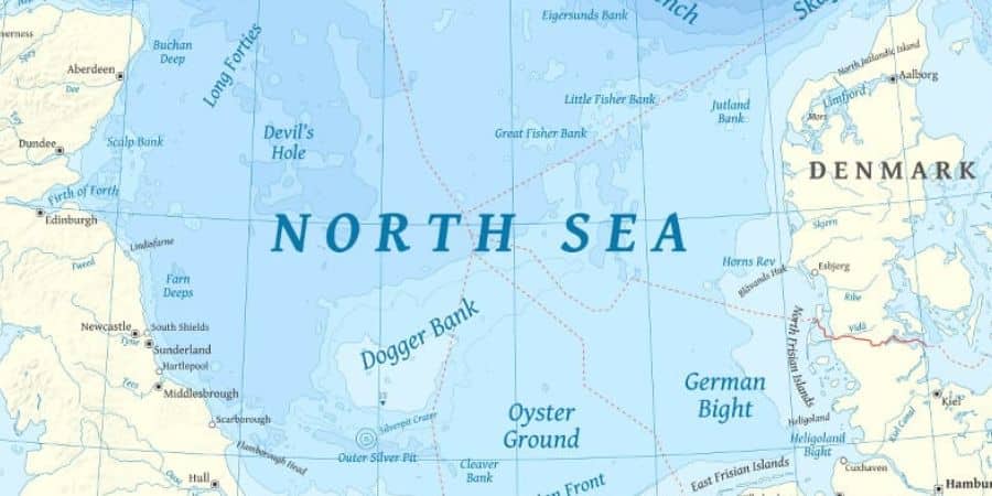 Qué naciones rodean el Mar del Norte
